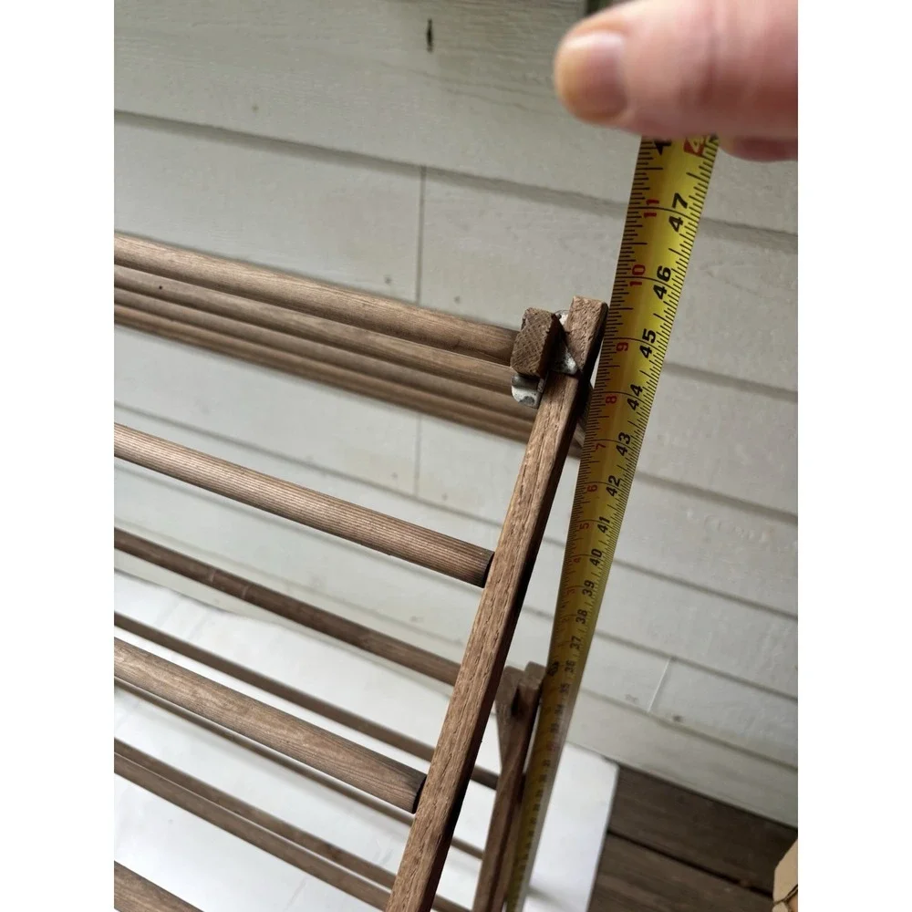 Rid-jid Clothes Dryer Rack J.R. Clark Wood Drying Foldable PRIMITIVE Decor